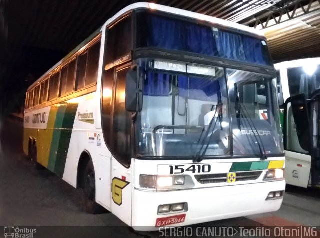 Empresa Gontijo de Transportes 15410 na cidade de Teófilo Otoni, Minas Gerais, Brasil, por Sérgio Augusto Braga Canuto. ID da foto: 4102328.