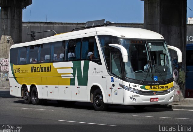 Viação Nacional 16145 na cidade de Rio de Janeiro, Rio de Janeiro, Brasil, por Lucas Lima. Número da foto: #4101876.