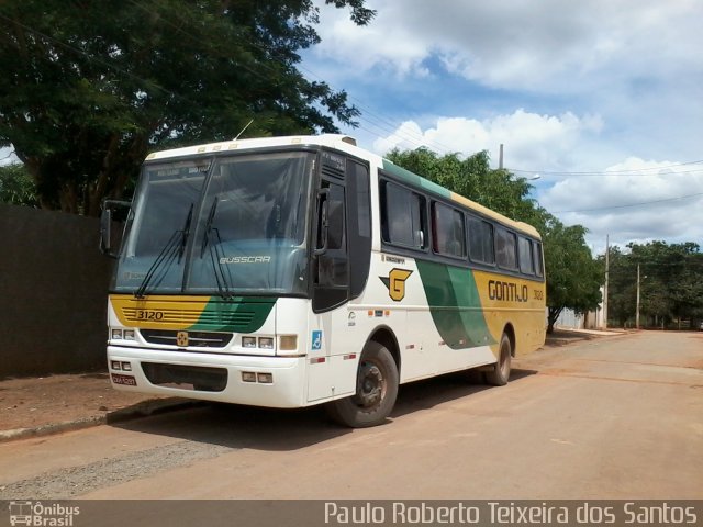 Empresa Gontijo de Transportes 3120 na cidade de Montalvânia, Minas Gerais, Brasil, por Paulo Roberto Teixeira dos Santos. ID da foto: 4100817.