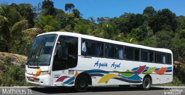 Viação Águia Azul 1420 na cidade de Porto Seguro, Bahia, Brasil, por Matheus Rocha Santiago. Número da foto: #4101273.
