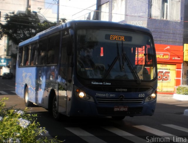 Viação Joana D´arc 450 na cidade de Vila Velha, Espírito Santo, Brasil, por Saimom  Lima. Número da foto: #4102704.