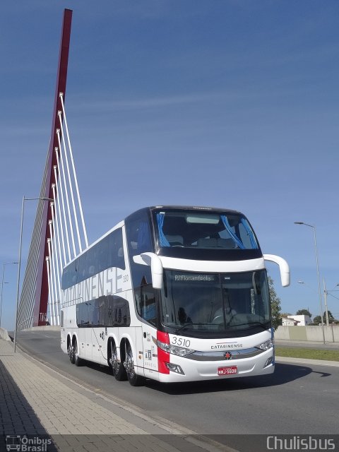 Auto Viação Catarinense 3510 na cidade de Curitiba, Paraná, Brasil, por Paulo Roberto Chulis. Número da foto: #4102210.