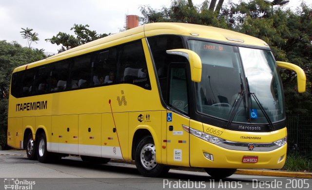 Viação Itapemirim 60657 na cidade de São Paulo, São Paulo, Brasil, por Cristiano Soares da Silva. Número da foto: #4157851.
