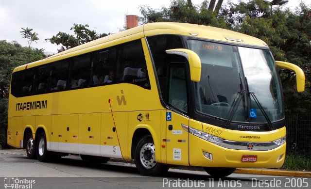 Viação Itapemirim 60657 na cidade de São Paulo, São Paulo, Brasil, por Cristiano Soares da Silva. ID da foto: 4157851.