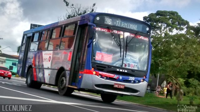 Auto Viação ABC 209 na cidade de São Bernardo do Campo, São Paulo, Brasil, por Luis Nunez. Número da foto: #4158155.