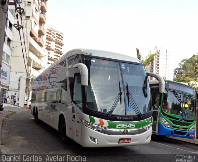 Empresa Gontijo de Transportes 21645 na cidade de Cachoeiro de Itapemirim, Espírito Santo, Brasil, por Daniel Carlos  Avelar Rocha. Número da foto: #4158551.