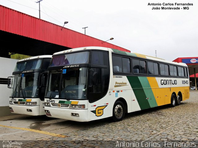 Empresa Gontijo de Transportes 11345 na cidade de João Monlevade, Minas Gerais, Brasil, por Antonio Carlos Fernandes. ID da foto: 4103350.