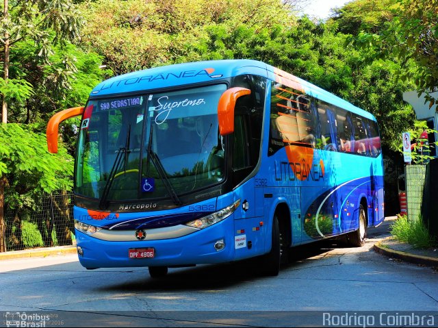 Litorânea Transportes Coletivos 5362 na cidade de São Paulo, São Paulo, Brasil, por Rodrigo Coimbra. Número da foto: #4106752.