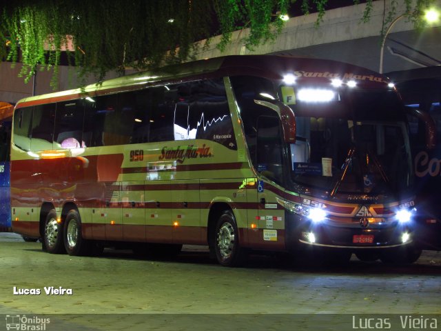 Santa Maria Fretamento e Turismo > Transportes Santa Maria(SP) 950 na cidade de Belo Horizonte, Minas Gerais, Brasil, por Lucas Vieira. Número da foto: #4107053.