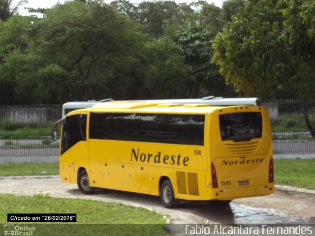 Viação Nordeste 1580 na cidade de João Pessoa, Paraíba, Brasil, por Fábio Alcântara Fernandes. ID da foto: 4105570.