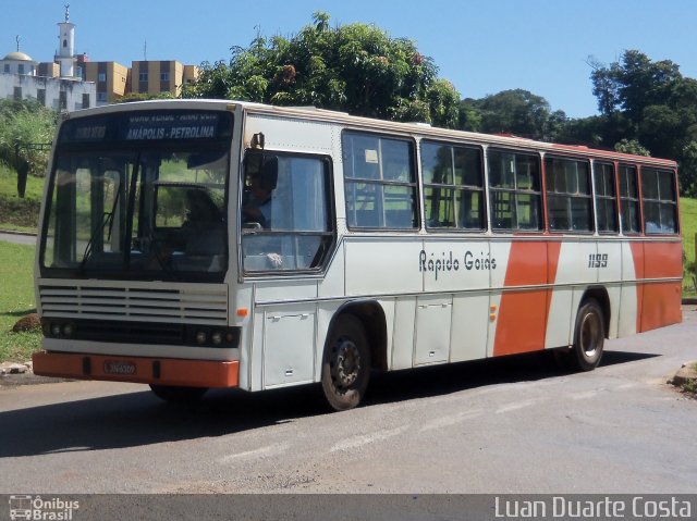 Rápido Goiás 1199 na cidade de Anápolis, Goiás, Brasil, por Luan Duarte Costa. Número da foto: #4105791.