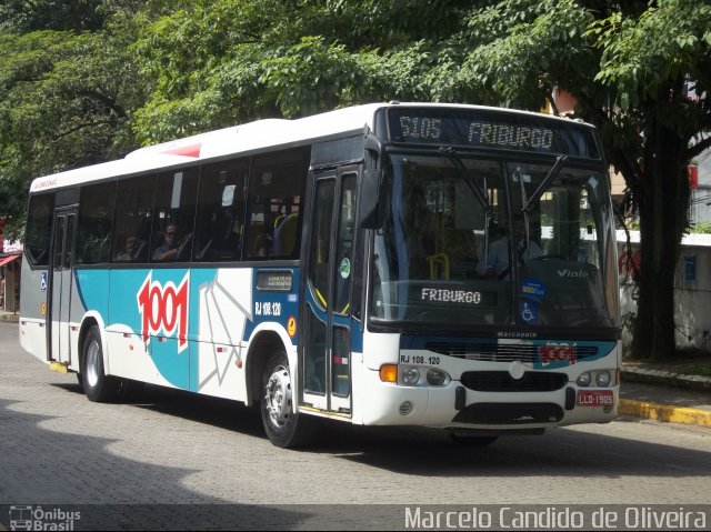 Auto Viação 1001 RJ 108.120 na cidade de Cachoeiras de Macacu, Rio de Janeiro, Brasil, por Marcelo Candido de Oliveira. Número da foto: #4105621.