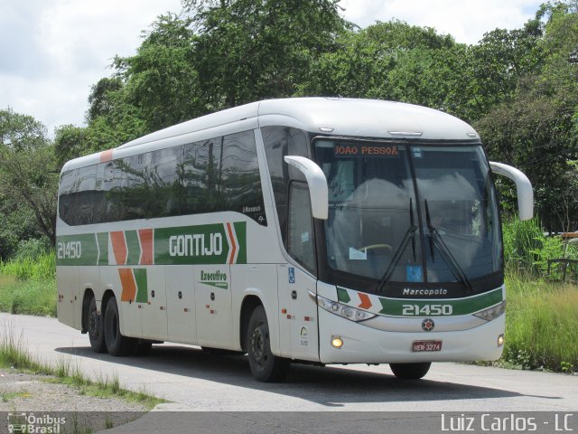 Empresa Gontijo de Transportes 21450 na cidade de Recife, Pernambuco, Brasil, por Luiz Carlos de Santana. Número da foto: #4106168.