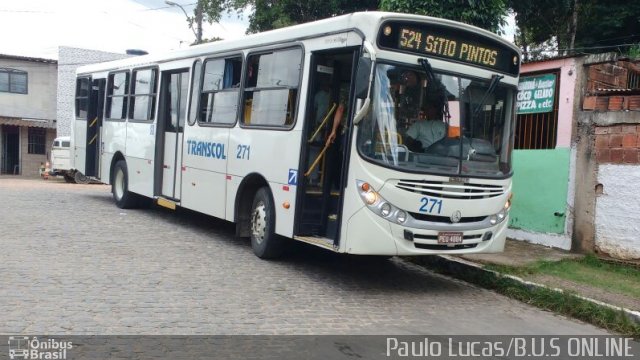 Transcol - Transportes Coletivos Ltda. 271 na cidade de Recife, Pernambuco, Brasil, por Paulo Lucas. Número da foto: #4106337.