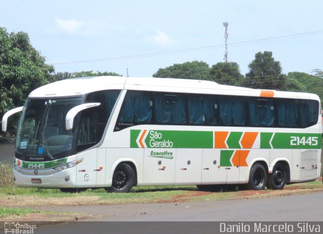 Cia. São Geraldo de Viação 21445 na cidade de Foz do Iguaçu, Paraná, Brasil, por Danilo Marcelo Silva. Número da foto: #4106024.