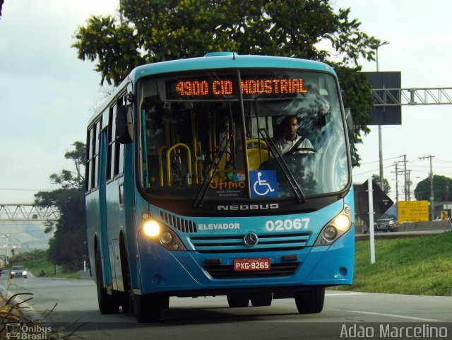 Vianel > Auto Viação Pioneira 02067 na cidade de Belo Horizonte, Minas Gerais, Brasil, por Adão Raimundo Marcelino. Número da foto: #4108745.