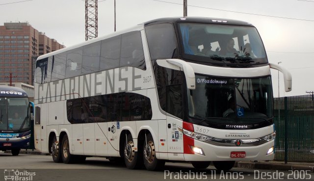 Auto Viação Catarinense 3607 na cidade de São Paulo, São Paulo, Brasil, por Cristiano Soares da Silva. Número da foto: #4108520.