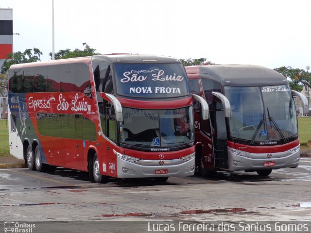 Expresso São Luiz 7680 na cidade de Goiânia, Goiás, Brasil, por Lucas Ferreira dos Santos Gomes. Número da foto: #4108868.