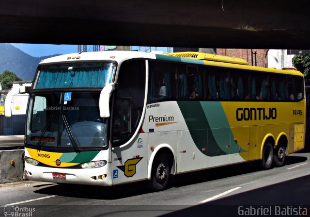 Empresa Gontijo de Transportes 14145 na cidade de Rio de Janeiro, Rio de Janeiro, Brasil, por Gabriel Batista. Número da foto: #4108710.