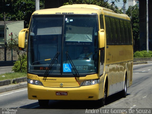 Viação Itapemirim 45813 na cidade de Rio de Janeiro, Rio de Janeiro, Brasil, por André Luiz Gomes de Souza. Número da foto: #4108866.