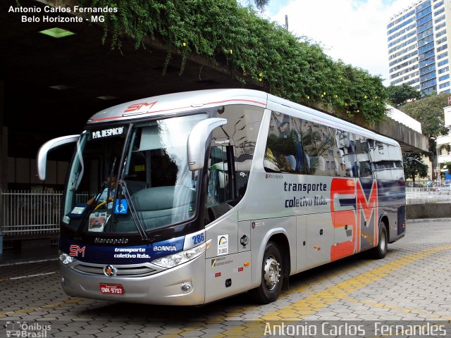 Transporte Coletivo Santa Maria 286 na cidade de Belo Horizonte, Minas Gerais, Brasil, por Antonio Carlos Fernandes. ID da foto: 4110485.