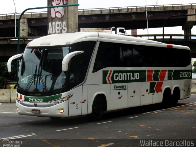 Empresa Gontijo de Transportes 21320 na cidade de Rio de Janeiro, Rio de Janeiro, Brasil, por Wallace Barcellos. ID da foto: 4111070.