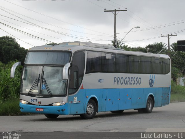 Auto Viação Progresso 6011 na cidade de Recife, Pernambuco, Brasil, por Luiz Carlos de Santana. Número da foto: #4110605.