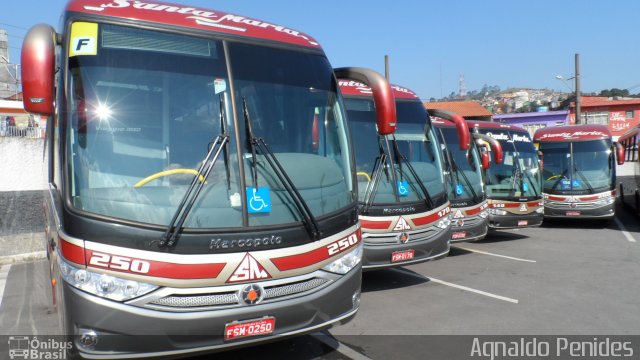 Santa Maria Fretamento e Turismo > Transportes Santa Maria(SP) 250 na cidade de São Bernardo do Campo, São Paulo, Brasil, por Agnaldo Penides. Número da foto: #4109323.