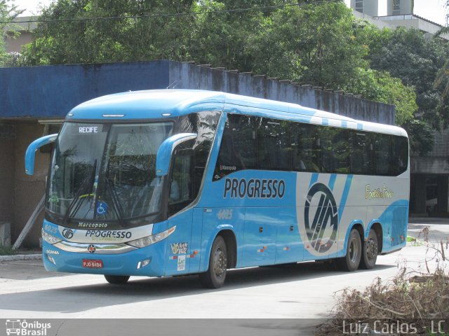 Auto Viação Progresso 6025 na cidade de Recife, Pernambuco, Brasil, por Luiz Carlos de Santana. Número da foto: #4110695.