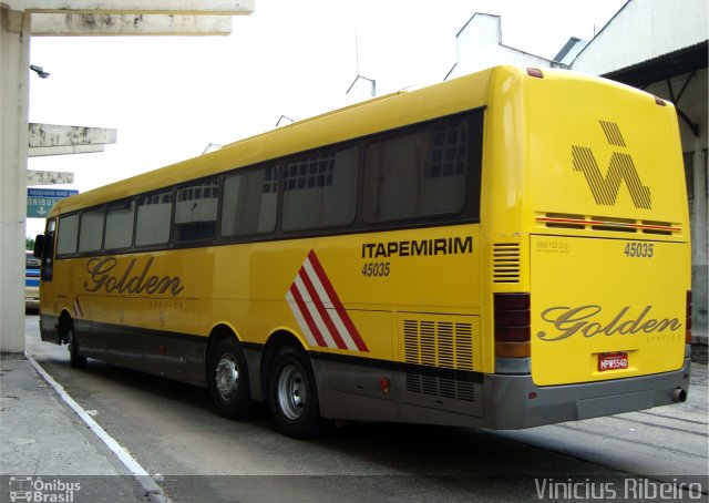 Viação Itapemirim 45035 na cidade de Rio de Janeiro, Rio de Janeiro, Brasil, por Vinicius Ribeiro. Número da foto: #4109824.