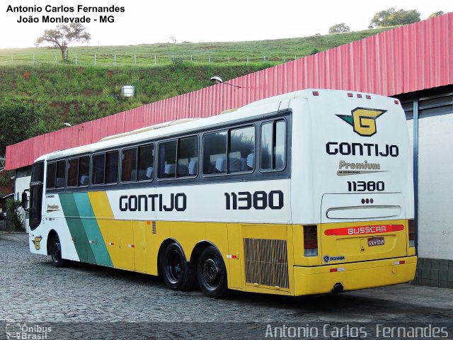 Empresa Gontijo de Transportes 11380 na cidade de João Monlevade, Minas Gerais, Brasil, por Antonio Carlos Fernandes. ID da foto: 4110009.