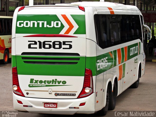 Empresa Gontijo de Transportes 21685 na cidade de Mariana, Minas Gerais, Brasil, por César Natividade. Número da foto: #4112032.
