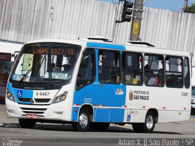 Transwolff Transportes e Turismo 6 6467 na cidade de São Paulo, São Paulo, Brasil, por Adam Xavier Rodrigues Lima. Número da foto: #4111819.