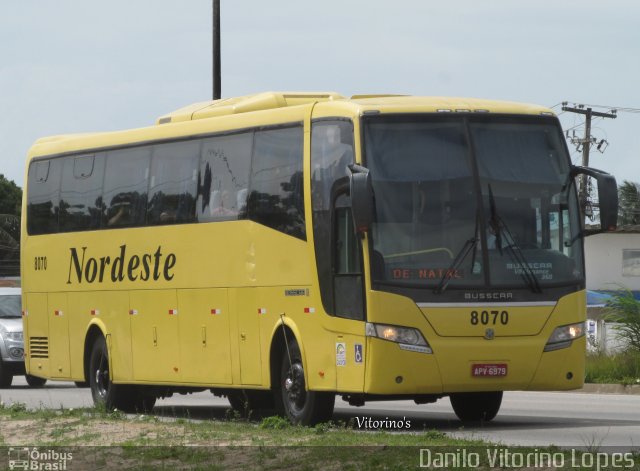 Viação Nordeste 8070 na cidade de Natal, Rio Grande do Norte, Brasil, por Danilo Vitorino Lopes. ID da foto: 4111581.