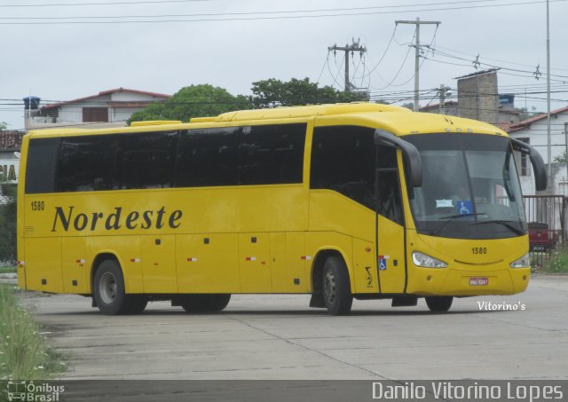 Viação Nordeste 1580 na cidade de Natal, Rio Grande do Norte, Brasil, por Danilo Vitorino Lopes. ID da foto: 4111576.