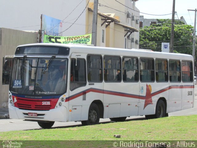 AVP - Auto Viação Paraíso 5038 na cidade de Aracaju, Sergipe, Brasil, por Rodrigo Fonseca. Número da foto: #4113866.