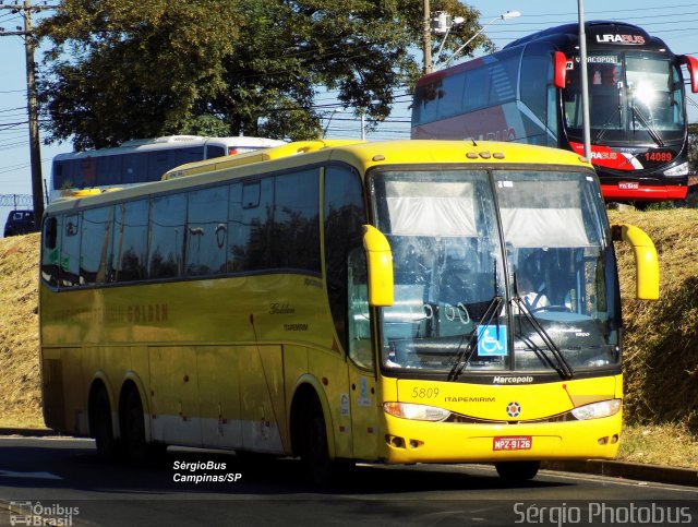 Viação Itapemirim 5809 na cidade de Campinas, São Paulo, Brasil, por Sérgio de Sousa Elias. Número da foto: #4113766.