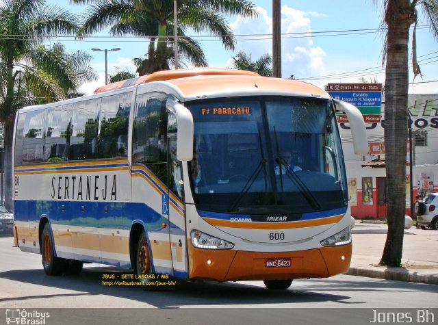 Viação Sertaneja 600 na cidade de Sete Lagoas, Minas Gerais, Brasil, por Jones Bh. ID da foto: 4114695.