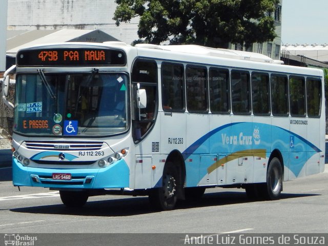 Auto Viação Vera Cruz - Belford Roxo RJ 112.263 na cidade de Rio de Janeiro, Rio de Janeiro, Brasil, por André Luiz Gomes de Souza. Número da foto: #4114363.