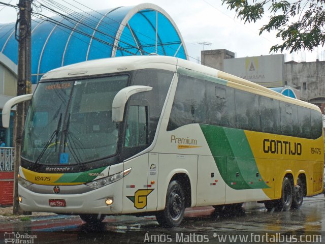 Empresa Gontijo de Transportes 18475 na cidade de Fortaleza, Ceará, Brasil, por Amós  Mattos. Número da foto: #4113461.