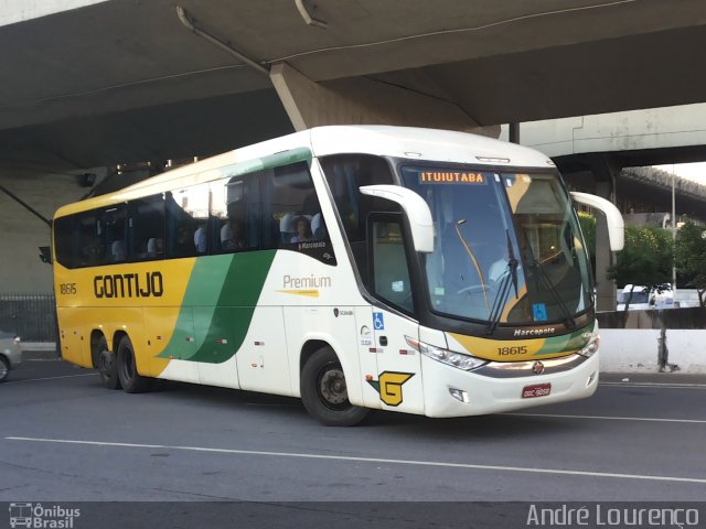 Empresa Gontijo de Transportes 18615 na cidade de Belo Horizonte, Minas Gerais, Brasil, por André Lourenço de Freitas. ID da foto: 4114836.