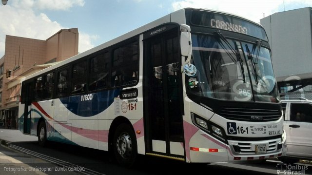 Transportes Coronado 16-1 na cidade de , por Christopher Gamboa. Número da foto: #4113542.