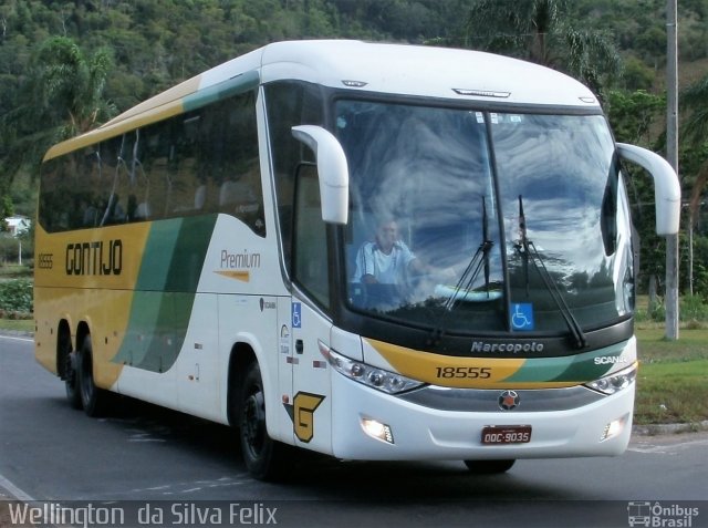 Empresa Gontijo de Transportes 18555 na cidade de Viana, Espírito Santo, Brasil, por Wellington  da Silva Felix. Número da foto: #4160264.