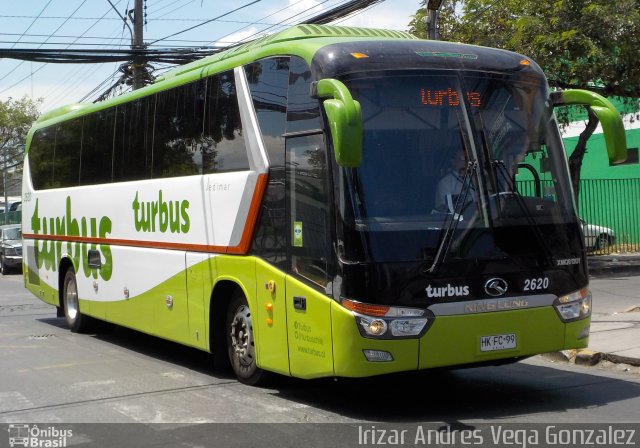 TurBus 2620 na cidade de , por Irizar Andres Vega Gonzalez. ID da foto: 4159600.