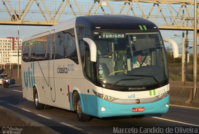 UTIL - União Transporte Interestadual de Luxo 2112 na cidade de Itaboraí, Rio de Janeiro, Brasil, por Marcelo Candido de Oliveira. Número da foto: #4160464.