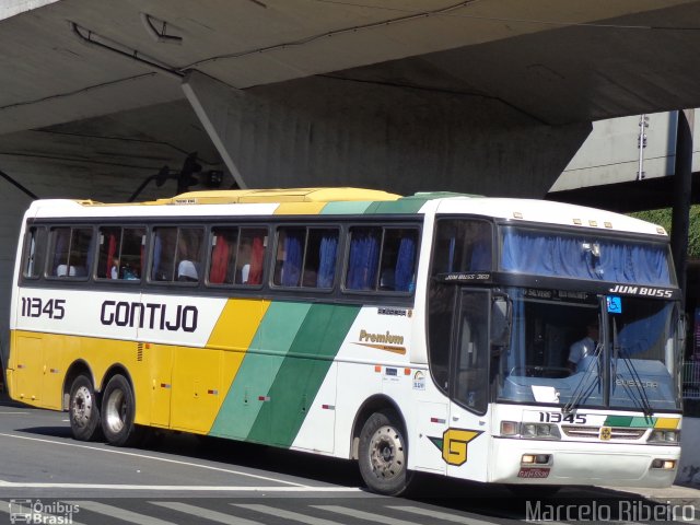 Empresa Gontijo de Transportes 11345 na cidade de Belo Horizonte, Minas Gerais, Brasil, por Marcelo Ribeiro. ID da foto: 4160628.