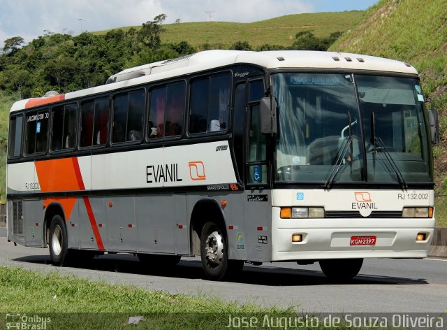 Evanil Transportes e Turismo RJ 132.002 na cidade de Piraí, Rio de Janeiro, Brasil, por José Augusto de Souza Oliveira. ID da foto: 4180965.