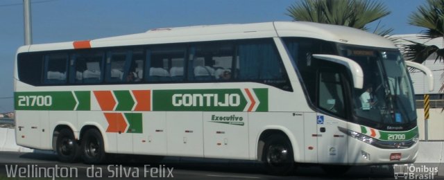Empresa Gontijo de Transportes 21700 na cidade de Vitória, Espírito Santo, Brasil, por Wellington  da Silva Felix. Número da foto: #4182283.