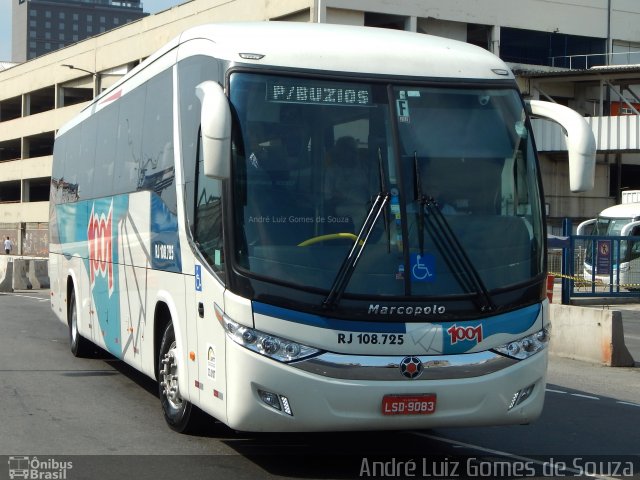 Auto Viação 1001 RJ 108.725 na cidade de Rio de Janeiro, Rio de Janeiro, Brasil, por André Luiz Gomes de Souza. ID da foto: 4183305.