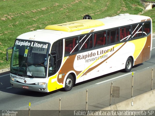 Rápido Litoral Fretamento e Turismo 8232 na cidade de Aparecida, São Paulo, Brasil, por Fabio Alcantara. Número da foto: #4181616.